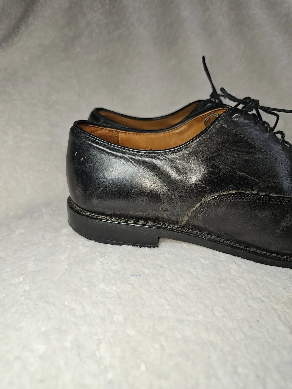 Allen Edmonds Park Avenue Cap Toe Dress Shoes Mens 11  Black Leather Oxford USA.